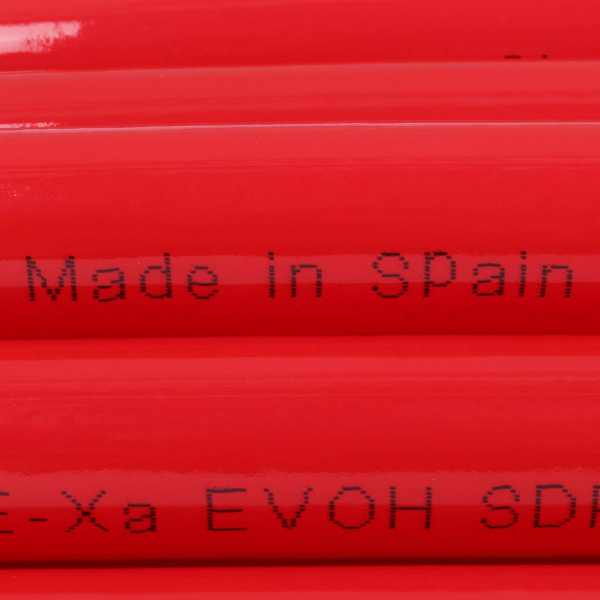SPX-0002-502020 STOUT 20х2,0 (бухта 500 метров) PEX-a труба из сшитого полиэтилена с кислородным слоем, красная  фото на сайте Велес-СПМ