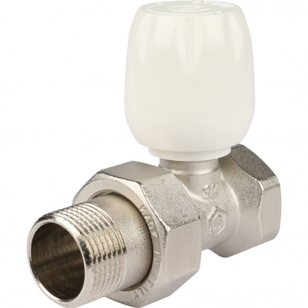 SVRs-1172-000020 STOUT Клапан ручной терморегулирующий с неподъемным шпинделем, прямой 3/4"  фото на сайте Велес-СПМ