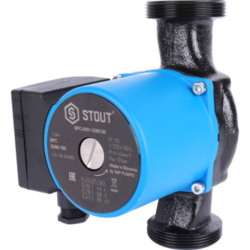 SPC-0001-3260180 STOUT Насос циркуляционный 32/60-180  фото на сайте Велес-СПМ