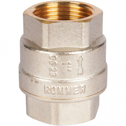 RVC-0002-000025 RVC-0002-000025 ROMMER 1" Клапан обратный пружинный муфтовый с пластиковым седлом  фото на сайте Велес-СПМ