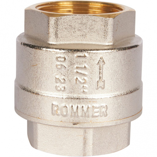 RVC-0002-000040 RVC-0002-000040 ROMMER 1 1/2" Клапан обратный пружинный муфтовый с пластиковым седлом  фото на сайте Велес-СПМ