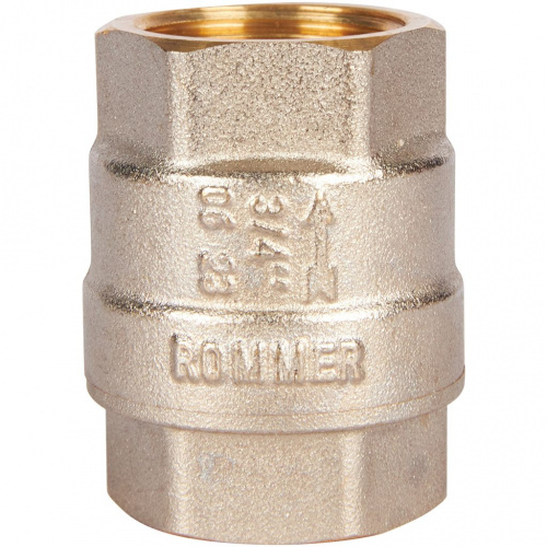 RVC-0001-000020 RVC-0001-000020 ROMMER 3/4" Клапан обратный пружинный муфтовый с металлическим седлом  фото на сайте Велес-СПМ