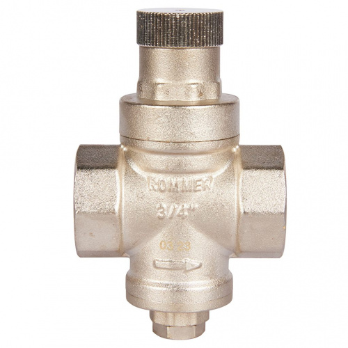 RVS-0009-000020 RVS-0009-000020 ROMMER Редуктор давления PN16 вн/вн 3/4" без подключения манометра  фото на сайте Велес-СПМ
