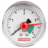 RIM-0007-500408 Манометр ROMMER аксиальный с указателем предела. Корпус Dn 50 мм 1/4" BSP, 0...4 бар, кл.2.5  фото на сайте Велес-СПМ
