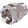 SFT-0045-000114 STOUT Разъемное соединение американка ВН, никелированное, уплотнение под гайкой по плоскости, 1 1/4"  фото на сайте Велес-СПМ