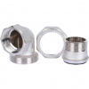 SFT-0057-000114 STOUT Разъемное угловое соединение ВН уплотнение под гайкой o-ring кольцо, никелированное 1 1/4"  фото на сайте Велес-СПМ