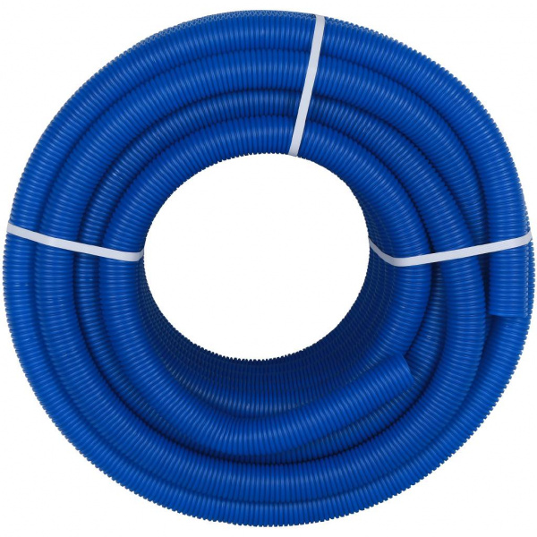 SPG-0001-504032 STOUT Труба гофрированная ПНД, цвет синий, наружным диаметром 40 мм для труб диаметром 32 мм  фото на сайте Велес-СПМ